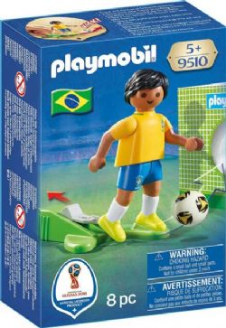 *** PLAYMOBIL - JOUEUR DE FOOT BRÉSILIEN #9510